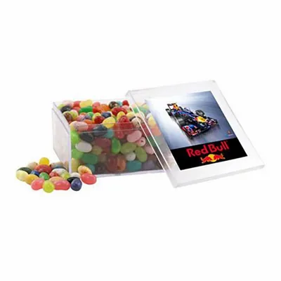 Large Square Acrylic Candy Box with Jelly Belly - Webcam Covers Now