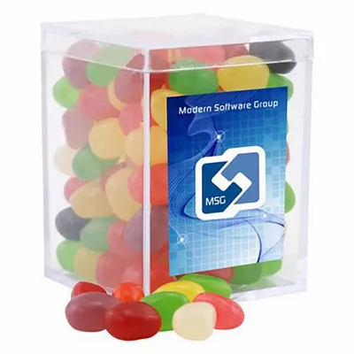 Small Acrylic Candy Box with Assorted Jelly Beans - Webcam Covers Now