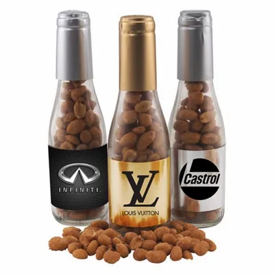 Champagne Bottle - Honey Roasted Peanuts 8" - Webcam Covers Now