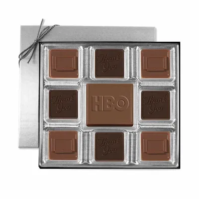 Custom Chocolate Squares Gift Box (6 oz.) - Webcam Covers Now