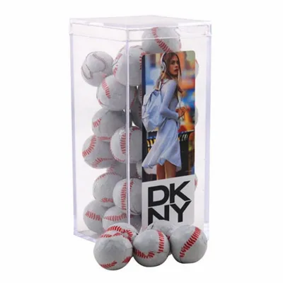 Acrylic Box with Chocolate Baseballs - Medium - Webcam Covers Now