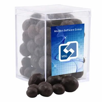 Acrylic Box with Choc Espresso Beans - Small - Webcam Covers Now