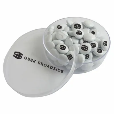 Small Round Acrylic with Imprinted Chocolate Buttons - Webcam Covers Now