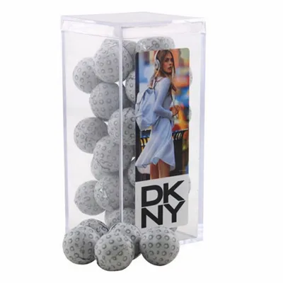 Acrylic Box with Chocolate Golf Balls - Medium - Webcam Covers Now