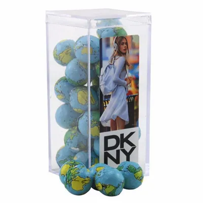 Acrylic Box with Chocolate Globes - Medium - Webcam Covers Now