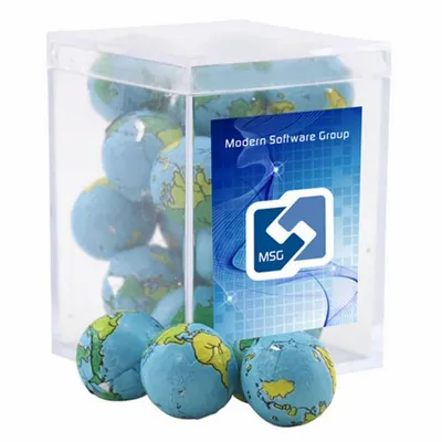 Acrylic Box with Chocolate Globes - Small - Webcam Covers Now