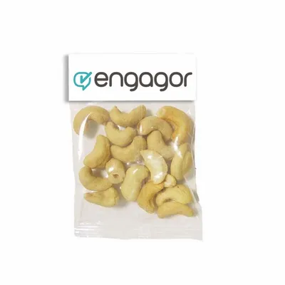 Small Header Bags - Jumbo Salted Cashews - Webcam Covers Now
