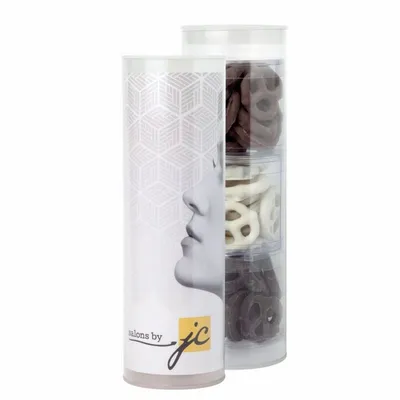 3 Piece Gift Tube with Gourmet Pretzels - Webcam Covers Now