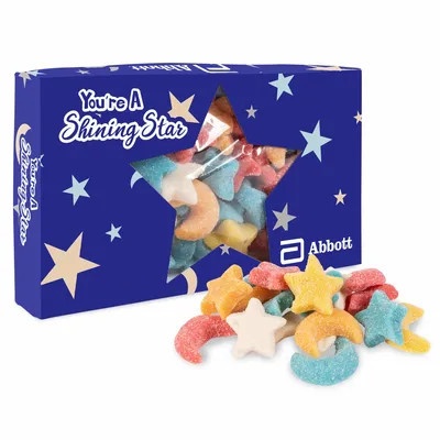 You're a Star Die Cut Box w/ Gummy Glitter Sour Stars & Moons - Webcam Covers Now