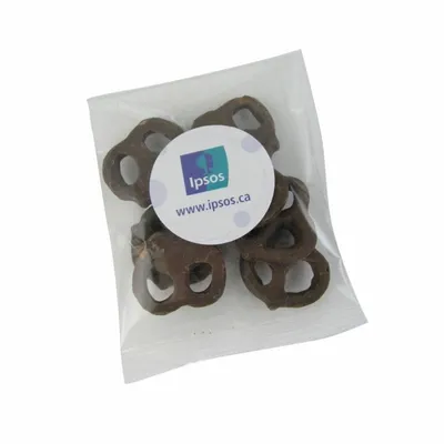 1oz. Goody Bags - Milk Chocolate Mini Pretzels - Webcam Covers Now