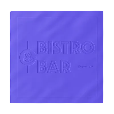 Custom Debossed Beverage Napkin - Webcam Covers Now