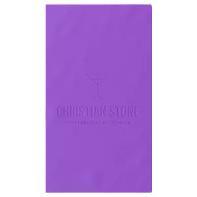 Custom Debossed Guest Towel Napkin - Webcam Covers Now