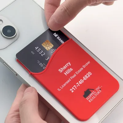 Silicone Phone Wallet Card Holder - Webcam Covers Now
