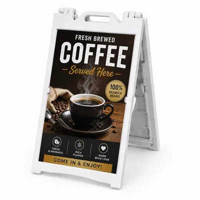 A-Frame Sidewalk Sign - Webcam Covers Now