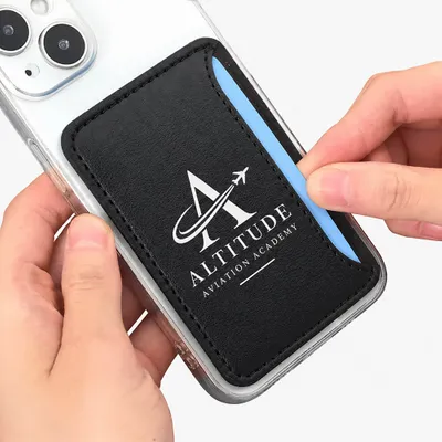 Leather Phone Wallet with Side Slit - Webcam Covers Now