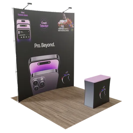 8’ x 8’ Trade Show Displays - Webcam Covers Now