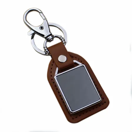 Premium Leather & Metal Keychain