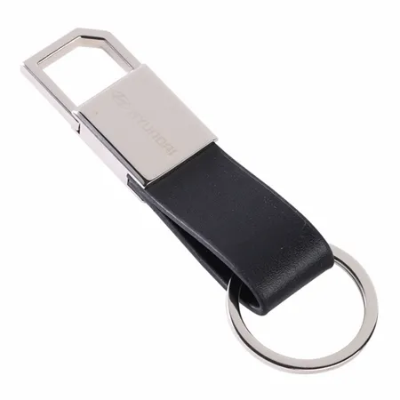 Sturdy Ring Leather Keychain