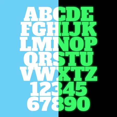 Alphanumeric Glow In The Dark Patches - Webcam Covers Now