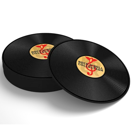 Soft Plastic Record Coaster - Webcam Covers Now