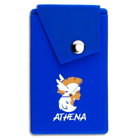 Silicone Card Holder Pressed-On Button Pocket - Webcam Covers Now