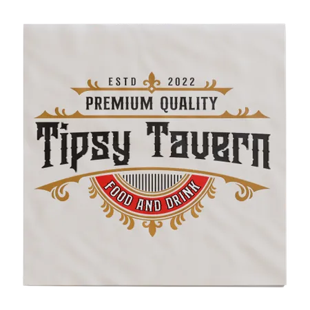 Custom Linen Beverage Napkin - Webcam Covers Now