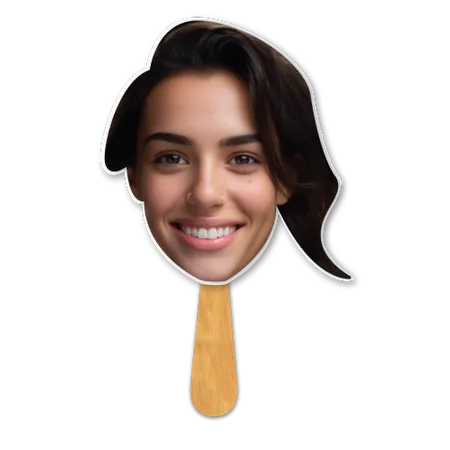 Face Cutout Hand Fans - Webcam Covers Now