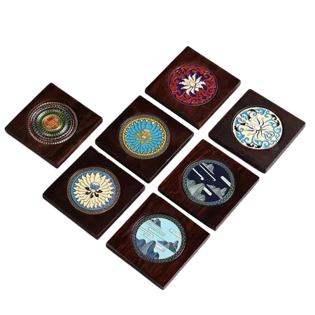 Customized Ebony Alloy Coaster - Webcam Covers Now