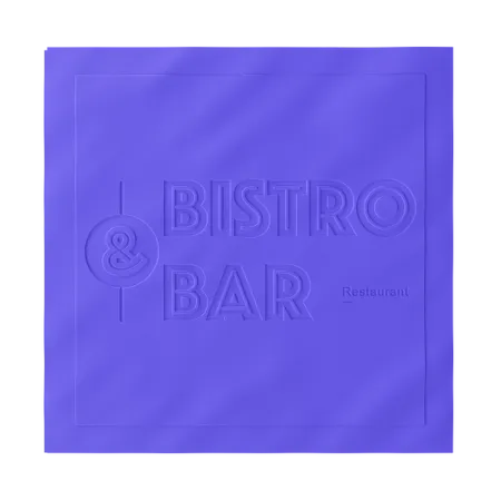 Custom Debossed Beverage Napkin - Webcam Covers Now