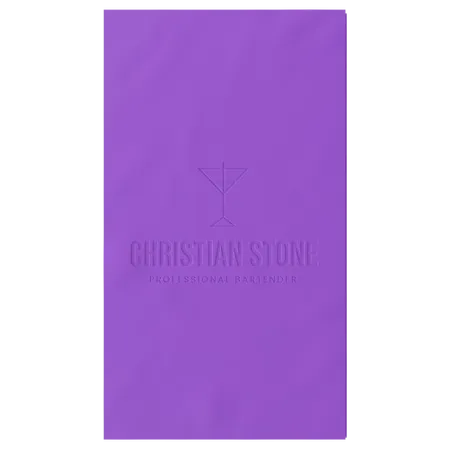 Custom Debossed Guest Towel Napkin - Webcam Covers Now