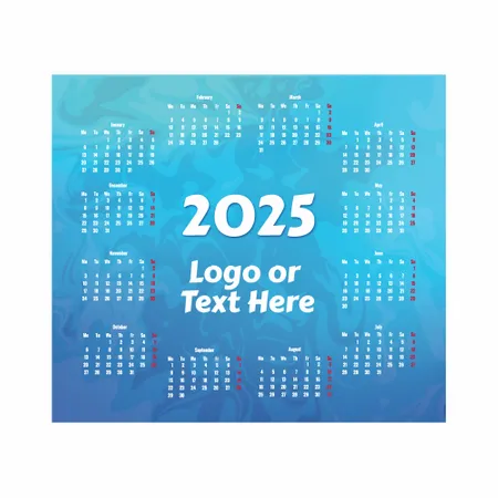 Light Blue Calendar Mouse Pad - Webcam Covers Now