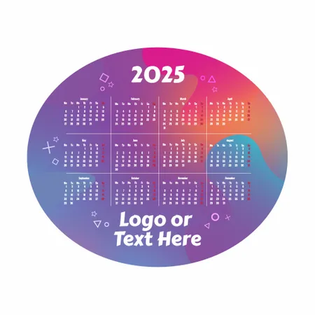 Colorful Gradient Calendar Mouse Pad - Webcam Covers Now