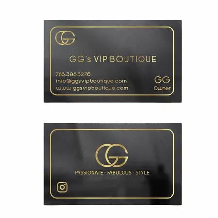 Foil Business Cards - Webcam Covers Now