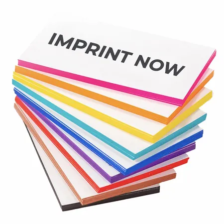 Painted Edge Business Cards - Webcam Covers Now