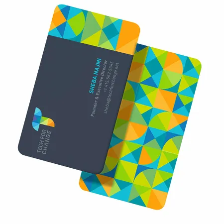 Rounded Corner Business Cards - Webcam Covers Now