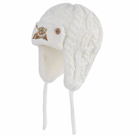 Cozy Cotton Kid Beanies with Earflaps - Webcam Covers Now