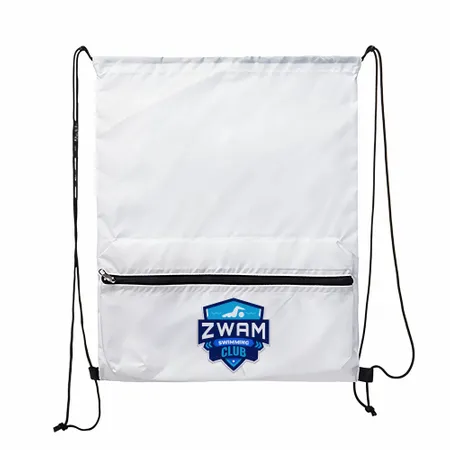 Zip Pocket Drawstring Bag Zip Pocket Drawstring Bag - Webcam Covers Now