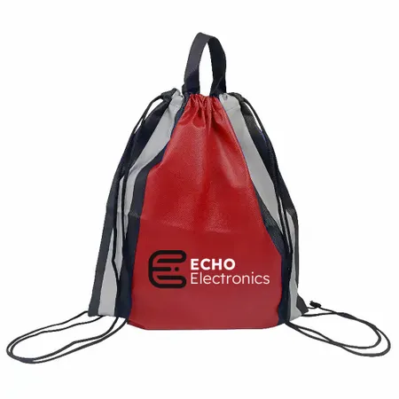 Reflective Side-Strip Drawstring Bag Reflective Side-Strip Drawstring Bag - Webcam Covers Now