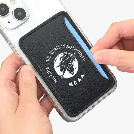 Leather Phone Wallet with Side Slit - Webcam Covers Now