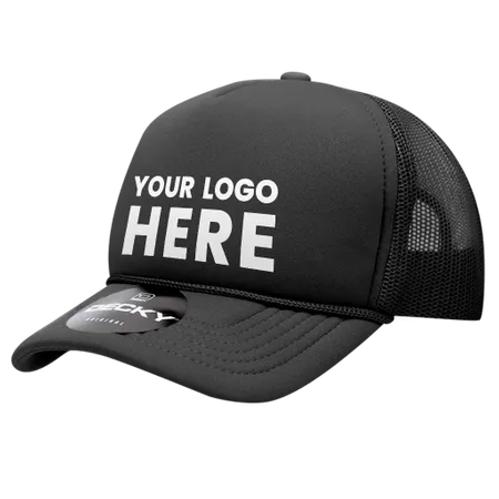 Decky 7010 - Youth 5 Panel Mid Profile Structured Foam Trucker, Kids Foam Trucker Hat, Mesh Back Decky 7010 - Youth 5 Panel Mid Profile Structured Foam Trucker, Kids Foam Trucker Hat, Mesh Back - Webcam Covers Now