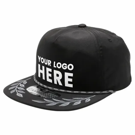 Pitbull Cambridge PB307 5 Panel Unstructured Hat Bay Leaf Snapback - Webcam Covers Now