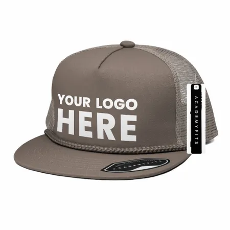 Academy Fits 2071G Rope Trucker Snapback Hat - Webcam Covers Now