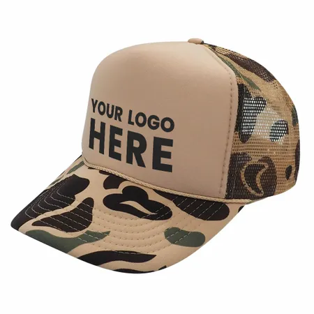 Nissun CPC - Foam Trucker Hat Camo, 5-Panel Camouflage Cap Nissun CPC - Foam Trucker Hat Camo, 5-Panel Camouflage Cap - Webcam Covers Now