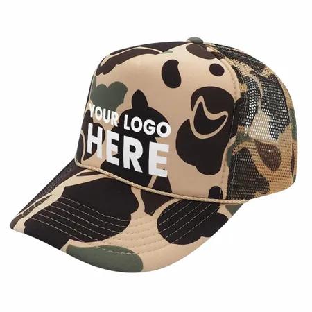 Nissun CSC - Foam Trucker Camo Hat, 5-Panel Camouflage Cap Nissun CSC - Foam Trucker Camo Hat, 5-Panel Camouflage Cap - Webcam Covers Now