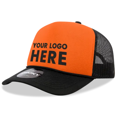 Decky 220 Blank 2-Tone Neon Foam Trucker Hats - Webcam Covers Now