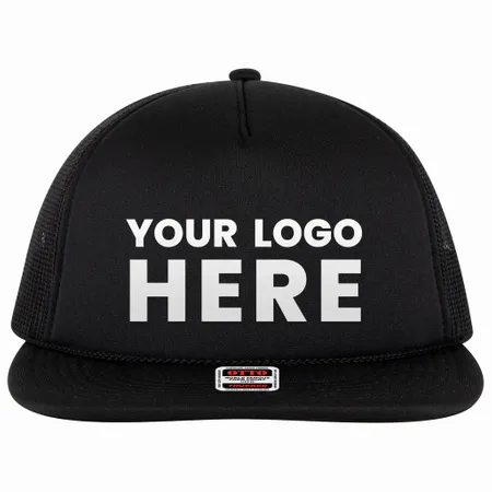 OTTO Cap 3995015-1 OTTO Snap 5 Panel Pro Style Mesh Back Trucker Snapback Hat - Webcam Covers Now