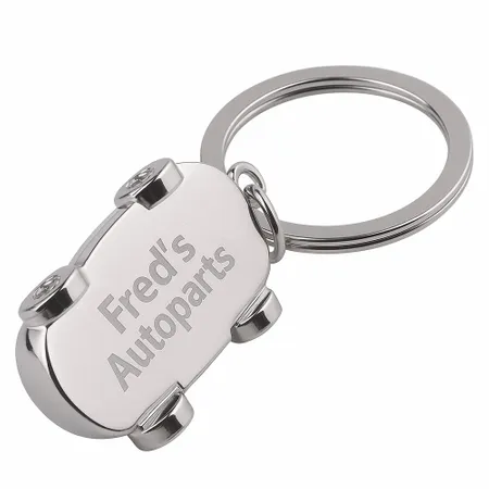Intricate Car-shaped Metal Keychain - Webcam Covers Now