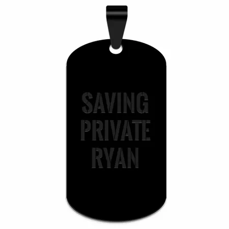Sleek Military Dog Tag Metal Keychain - Webcam Covers Now