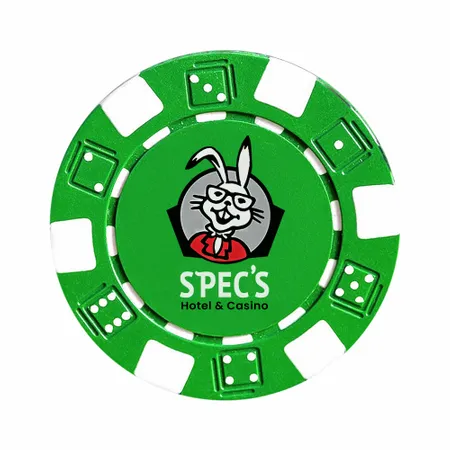 6 Stripe Custom Poker Chips - Webcam Covers Now