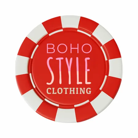 8 Stripe Custom Poker Chips - Inlay - Webcam Covers Now